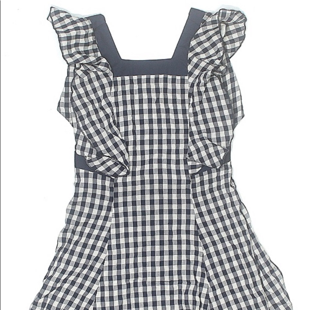 BCBG Girls Navy/White Gingham Dress Size 5